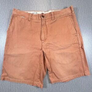 Vintage Polo Shorts Mens 32 Ralph Lauren GI Fit Chino Shorts RL-5 Flag Orange